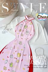 Áo Dài Con Giáp Mini AD2694 (áo lẻ)