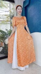 Áo Dài Hoa Hồng Đá AD2691 (áo lẻ)