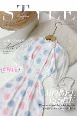 Áo Dài Hoa Hồng Tơ Rose AD1686 (áo lẻ)