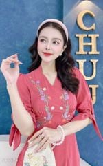 Áo Dài Tay Nơ Dây Cỏ Leo AD2695 (áo lẻ)