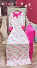 Áo Dài Nơ Hoa Ly Kép AD2727 (áo lẻ)