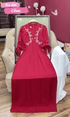 Áo Dài Tay Nơ Dây Cỏ Leo AD2695 (áo lẻ)