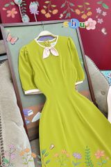 Áo Dài Lụa Ý TIE AD1653 (áo lẻ)