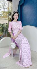 Áo Dài Nơ Ve Sầu AD2708 (áo lẻ)