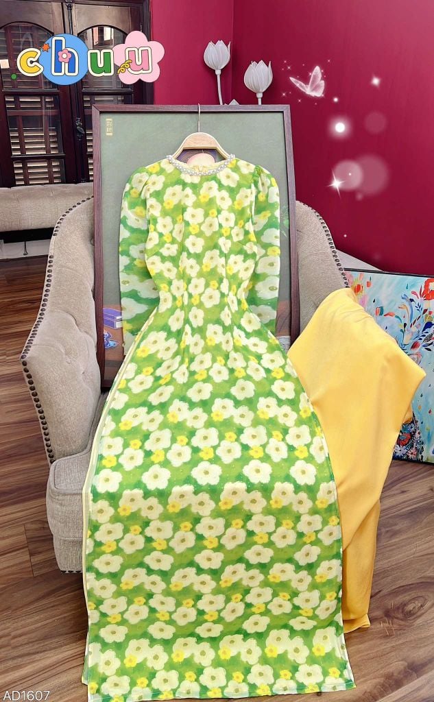 Áo Dài Thu Nguyệt 4T AD1607 (áo lẻ)