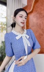 Áo Dài Mắt Cáo Cổ Boi AD2718 (áo lẻ)