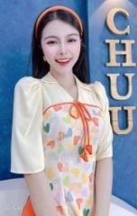 Áo Dài Cành Liễu Dòng Sông AD1540 (áo lẻ)