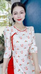 Áo Dài Con Sau Kute AD9002.1542 (áo lẻ)