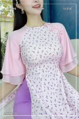 Áo Dài Nơ Ve Sầu AD2708 (áo lẻ)