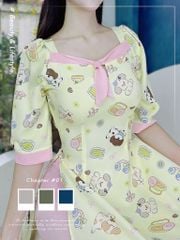 Áo Dài Thú Béo Ụ AD2714 (áo lẻ)