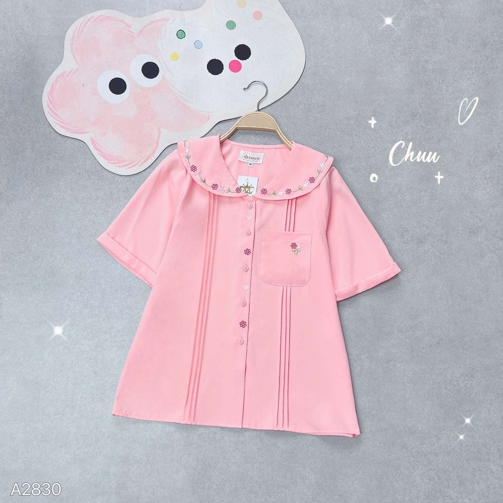 Áo Sơ Mi Túi Hoa 10h A2830