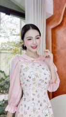 Áo Dài Cổ Sen Line Ngang AD1577 (áo lẻ)