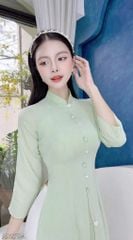 Áo Dài 4 Tà Mộng Cánh Hoa AD9003.2704 (áo lẻ)