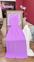 Áo Dài Mg Bướm Lưới Kim AD2712 (áo lẻ)