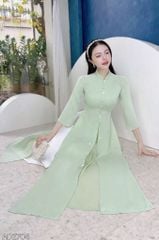 Áo Dài 4 Tà Mộng Cánh Hoa AD9003.2704 (áo lẻ)