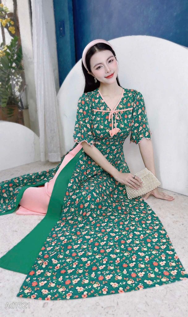 Áo Dài 4 Tà Viên Mộng AD9003.1621 (áo lẻ)