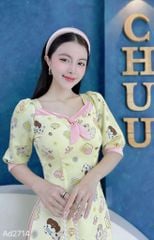 Áo Dài Thú Béo Ụ AD2714 (áo lẻ)