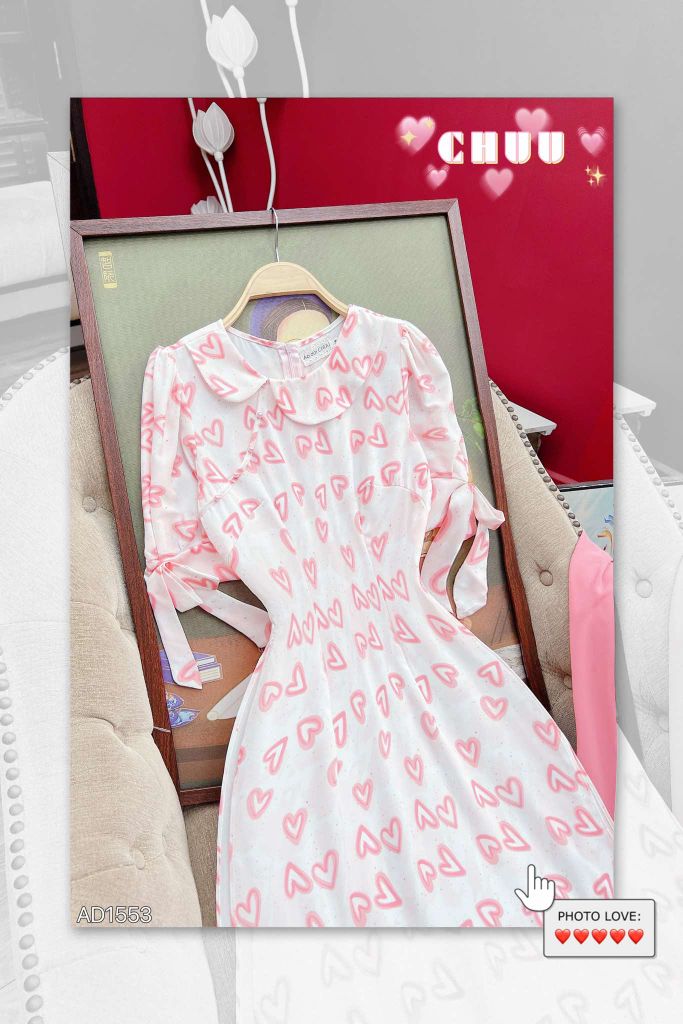 Áo Dài MeoMeo Tay Nơ AD1553 (áo lẻ)