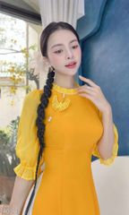 Áo Dài Mg Bướm Lưới Kim AD2712 (áo lẻ)