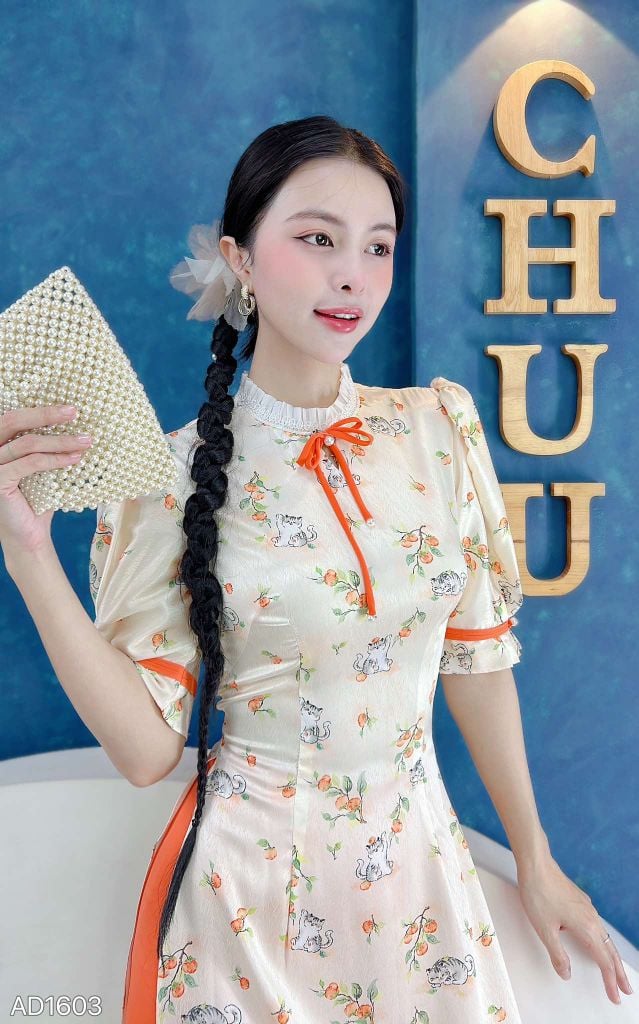 Áo Dài Ngọc Diệp+PK AD1603 (áo lẻ)