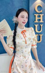 Áo Dài Ngọc Diệp+PK AD1603 (áo lẻ)