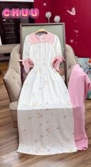 Áo Dài Lựu Hồng AD2722 (áo lẻ)