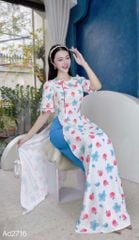 Áo Dài Mắt Ngọc AD2716 (áo lẻ)