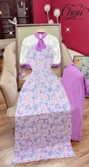 Áo Dài Khăn Quàng Chunly AD1442 (áo lẻ)