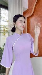 Áo Dài Tà Xéo Sương Mai AD2715 (áo lẻ)
