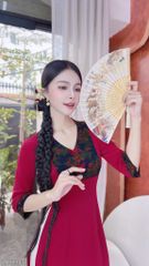 Áo Dài Bươm Bướm Vũ AD9001.2734 (áo lẻ)