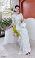 Áo Dài MeoMeo Tay Nơ AD1553 (áo lẻ)