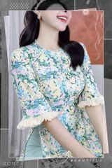 Áo Dài Hoa Chíp Chíp AD2760 (áo lẻ)