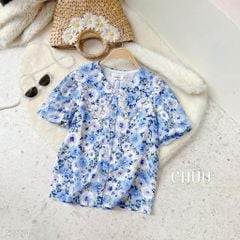 Áo Hoa Má Hồng A2874