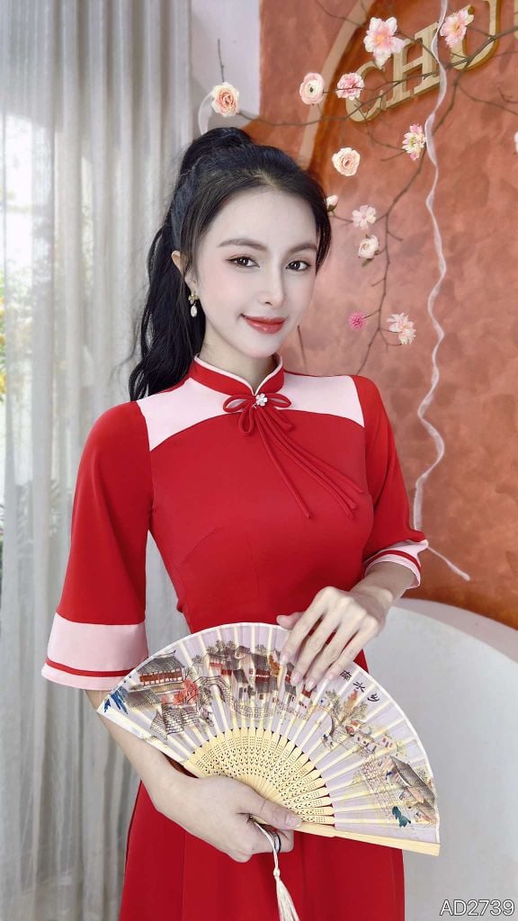 Áo Dài Bướm Ánh Sáng AD2739 (áo lẻ)