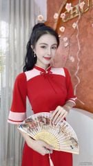 Áo Dài Bướm Ánh Sáng AD2739 (áo lẻ)