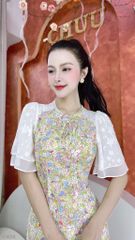 Áo Dài Tay Ép Hoa 5C AD2701 (áo lẻ)