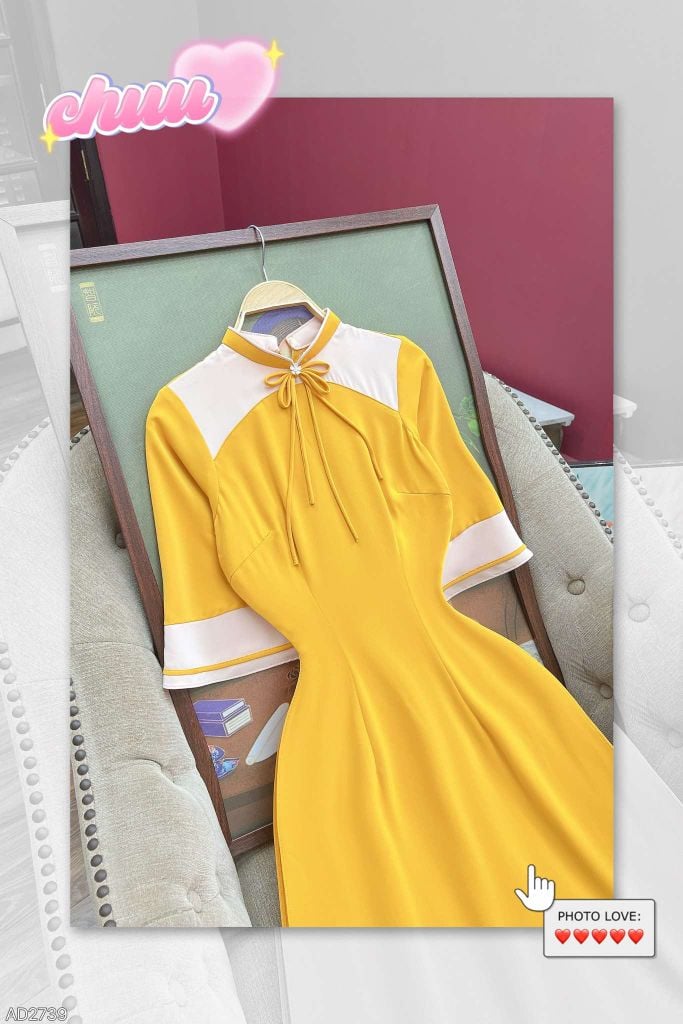 Áo Dài Bướm Ánh Sáng AD2739 (áo lẻ)