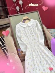 Áo Dài Cổ Sen Line Ngang AD1577 (áo lẻ)