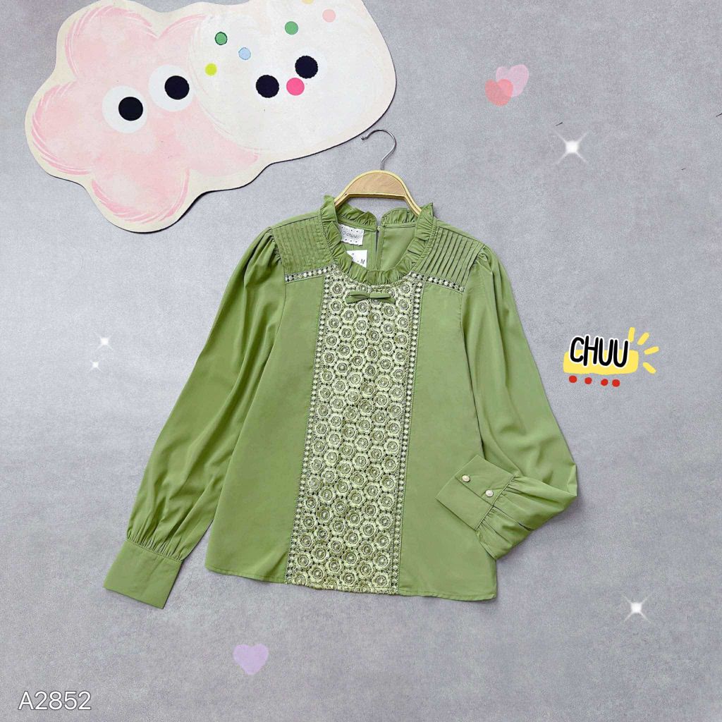 Áo Thêu Bánh In A2852