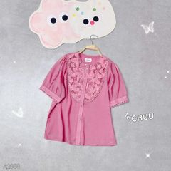 Áo Sơ Mi Ren Bướm Lưới A2858