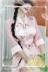 Áo Dài Bướm Lượn AD2744 (áo lẻ)