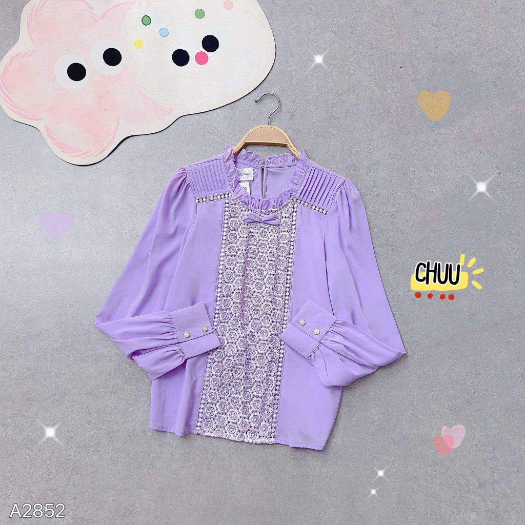 Áo Thêu Bánh In A2852