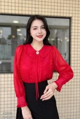 Áo Sơ Mi Tơ Hoa Đá (PK) A9001.2863