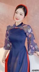 Áo Dài Honey Nút Bọc AD1675 (áo lẻ)