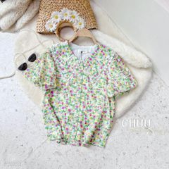 Áo Hoa Má Hồng A2874