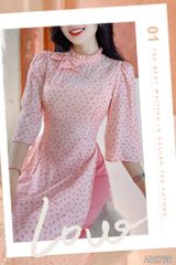 Áo Dài Cành Vàng Thơ AD2766 (áo lẻ)