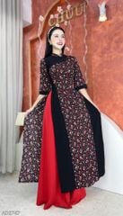 Áo Dài Lượn Chữ S AD2747 (áo lẻ)