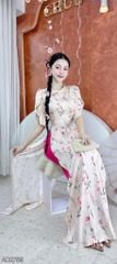 Áo Dài Gấm Sắc Ngọc AD2759 (áo lẻ)