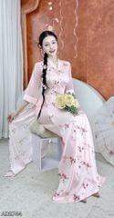 Áo Dài Bướm Lượn AD2744 (áo lẻ)