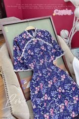 Áo Dài Ren Hoa Mai Nở AD1668 (áo lẻ)